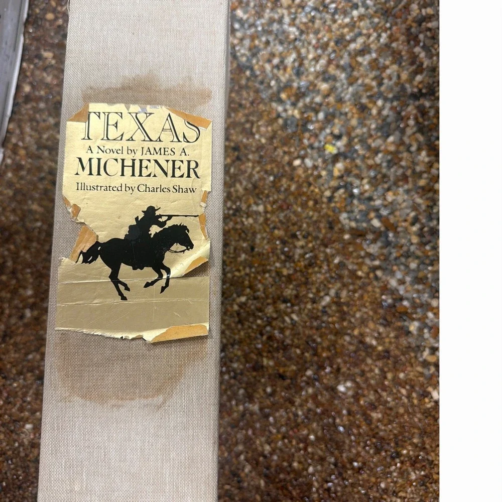 James A Michener Texas 2 Volume Set Illustrated Charles Shaw 1986
